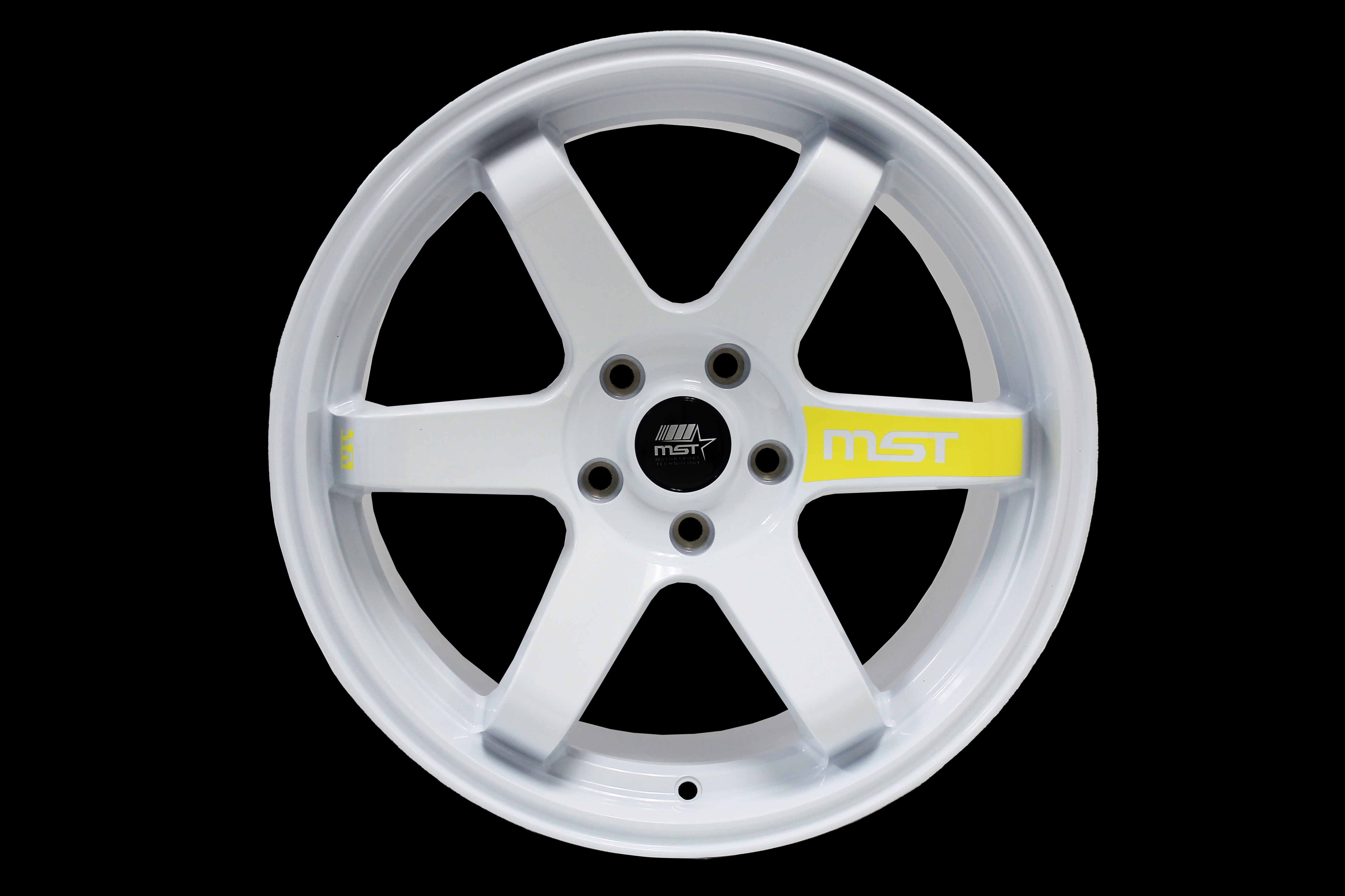 MST TE37 Wheel Sticker - Yellow