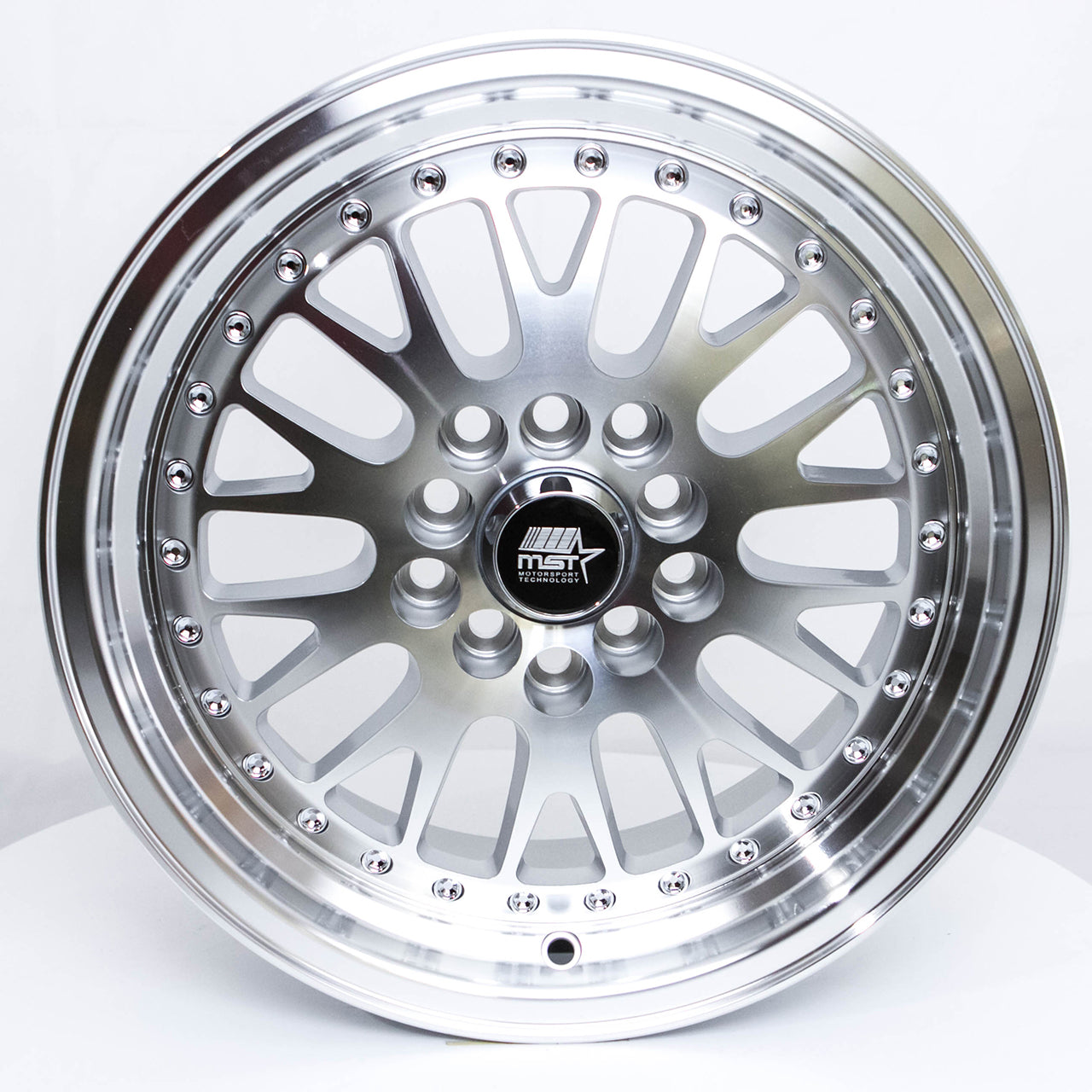 MT10 - Silver w/Machined Face - 15X7.0 5x100/5x114.3 Offset +20