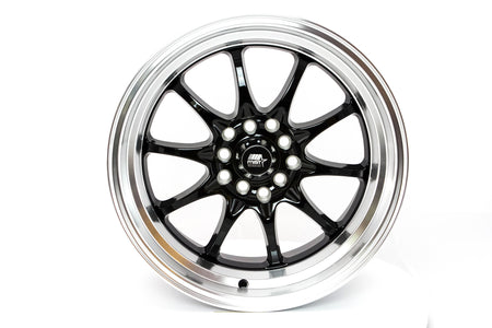 MST WHEELS MT11 - Black w/Machine Lip - 16x8.0 5x100/5x114.3 Offset +15