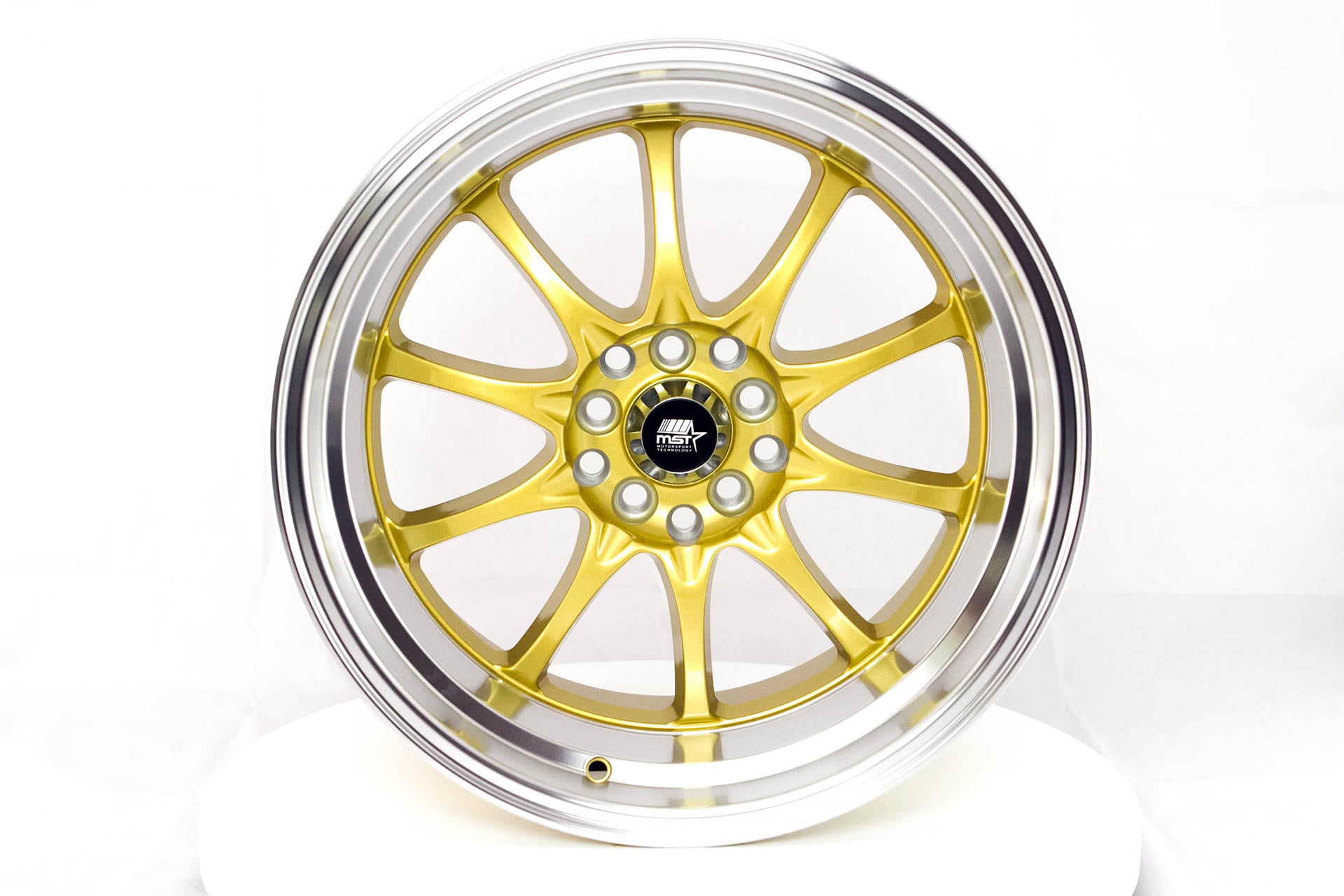 Chapado en Laton ゴールド　Mg23 MT11 - Gold w/Machined Lip - 17x9.0 5x100/5x114.3 Offset +20