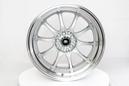 MST WHEELS MT11 - Silver w/Machined Lip - 17x9.0 5x100/5x114.3 Offset +20