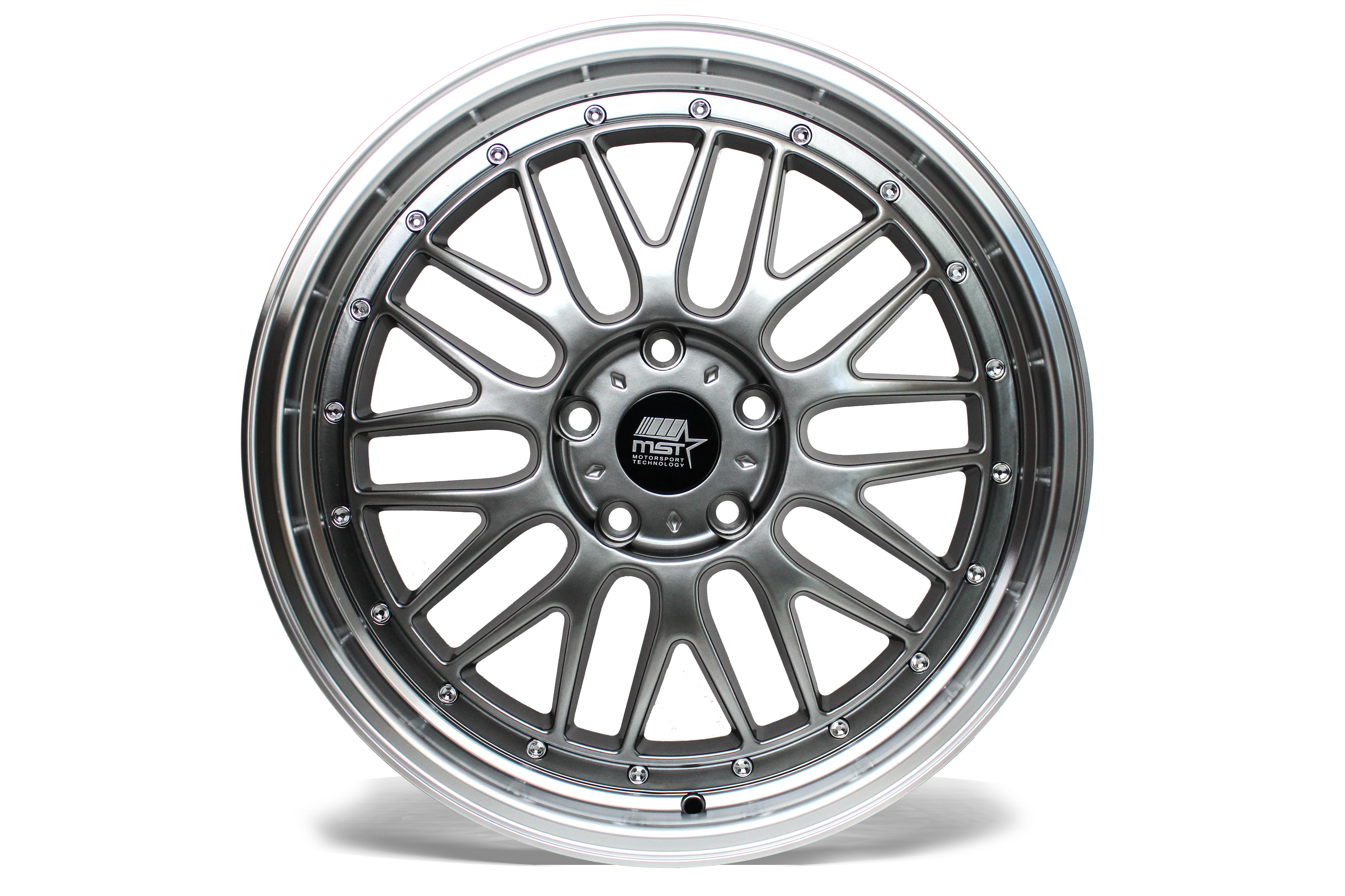 LeMan Hyper Black w/Machined Lip 19x9.5 5x120 Offset +35 | MST