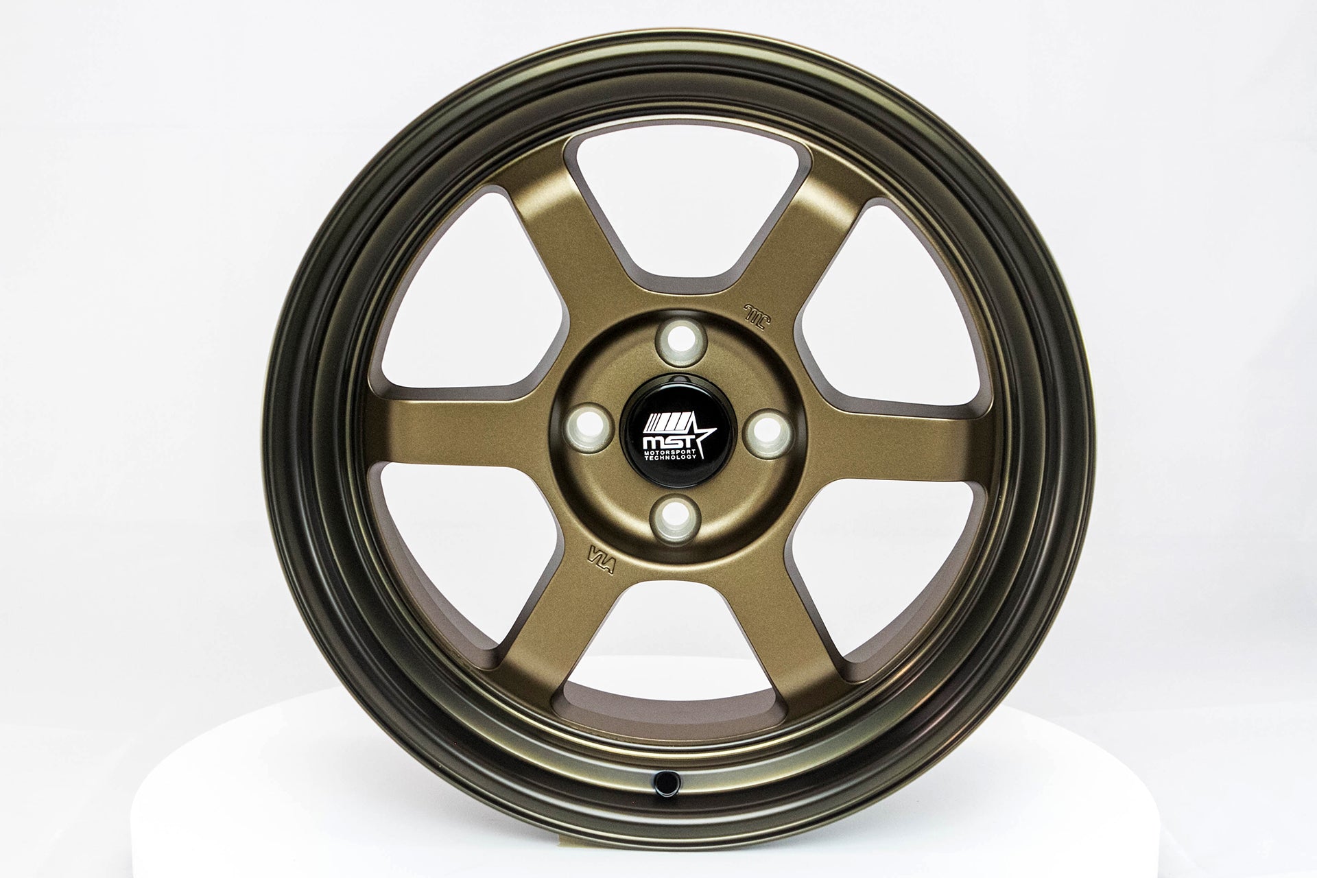 MST WHEELS Time Attack - Matte Bronze w/Bronze Machined Lip - 16x8.0 4x100 Offset +20