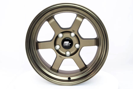 MST WHEELS Time Attack - Matte Bronze w/Bronze Machined Lip - 16x8.0 5x114.3 Offset +20