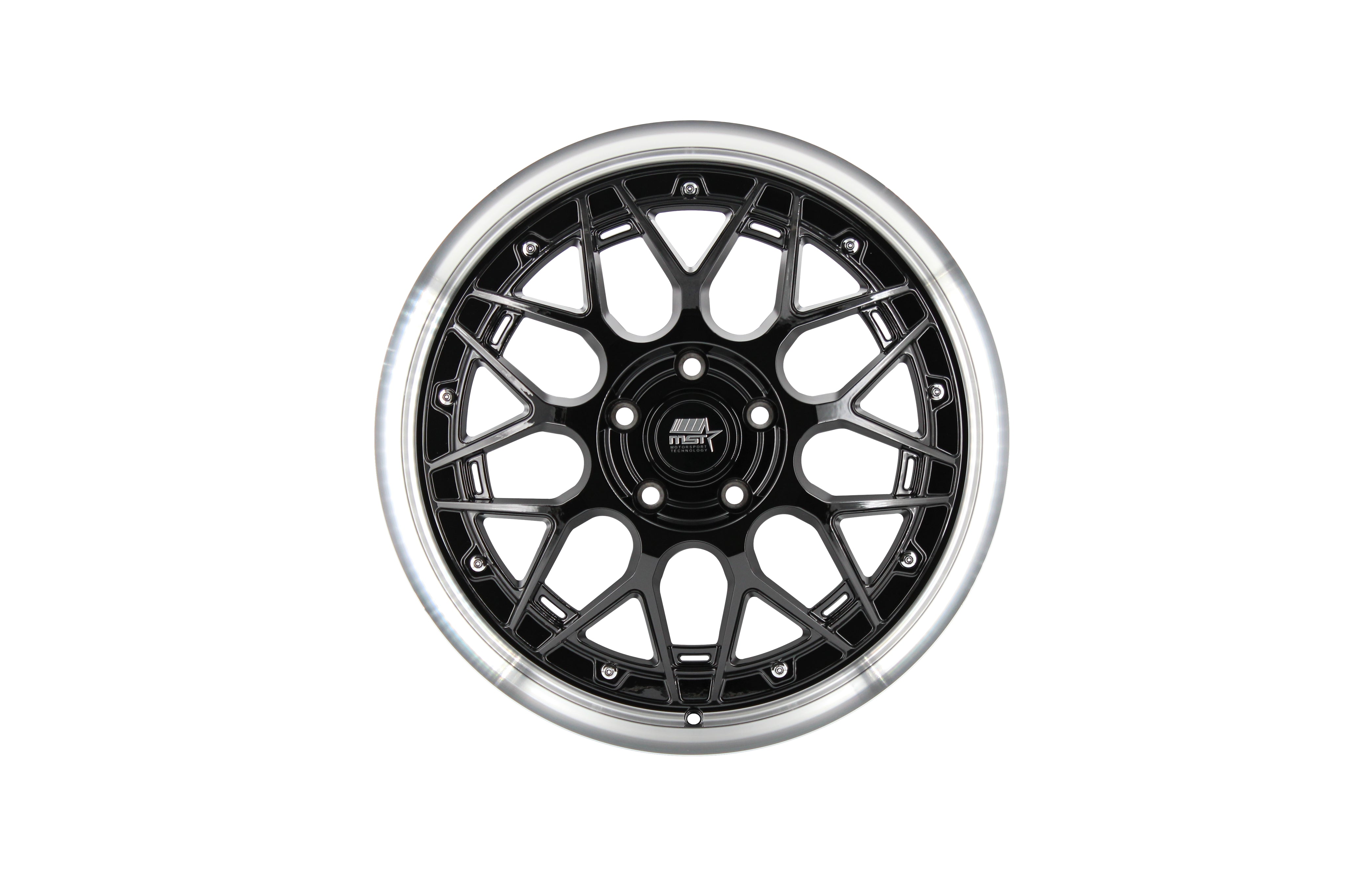 MT03 19x8.5 +35 Glossy Black w/ Machined Lip