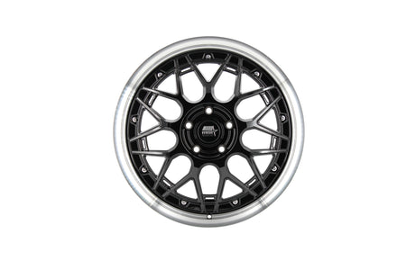 MT03 19x8.5 +35 Glossy Black w/ Machined Lip