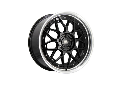 MT03 19x8.5 +35 Glossy Black w/ Machined Lip