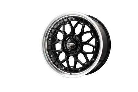 MT03 19x8.5 +35 Glossy Black w/ Machined Lip