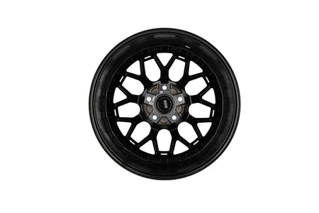 MT03 19x8.5 +35 Glossy Black w/ Machined Lip