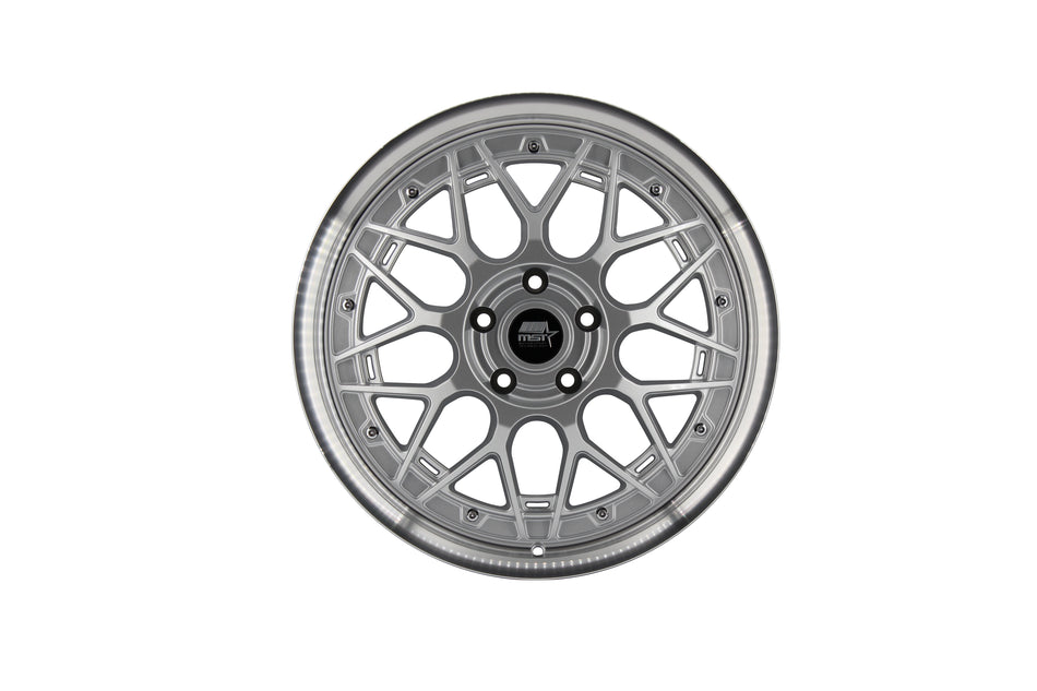 MT03 - Silver w/ Machined Lip - 19x8.5 5x114.3 Offset +35