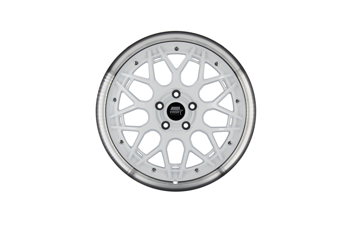 MT03 19x8.5 +35 White w/ Machined Lip