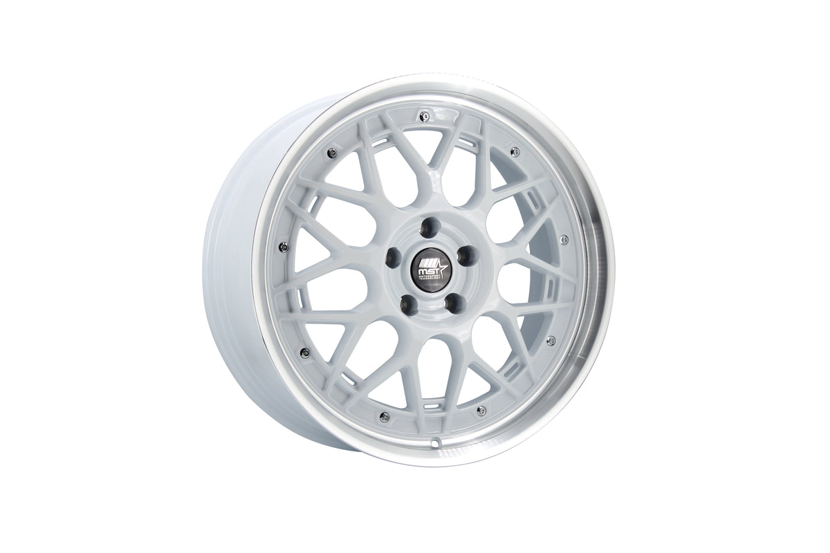 MT03 19x8.5 +35 White w/ Machined Lip