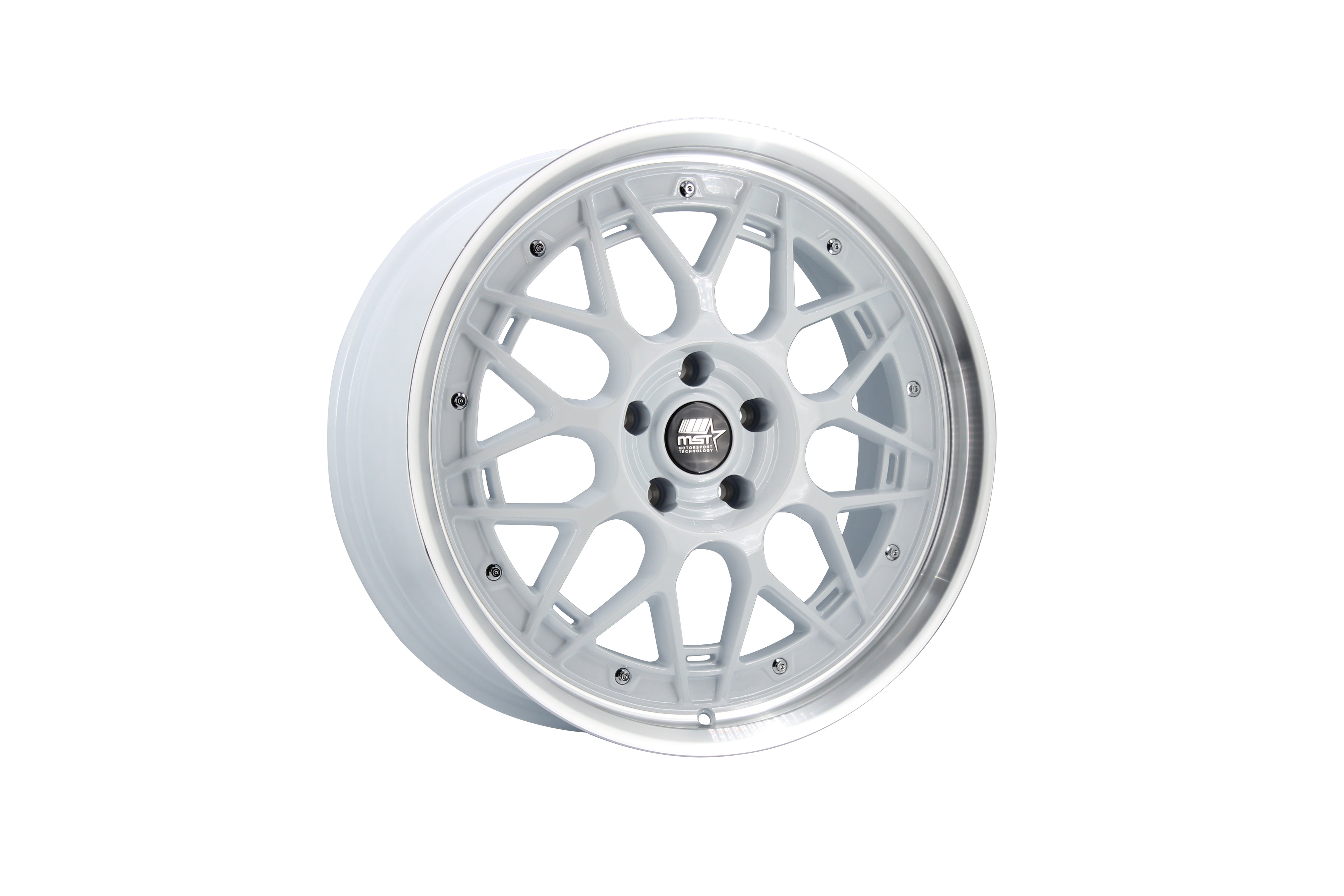 MT03 19x8.5 +35 White w/ Machined Lip