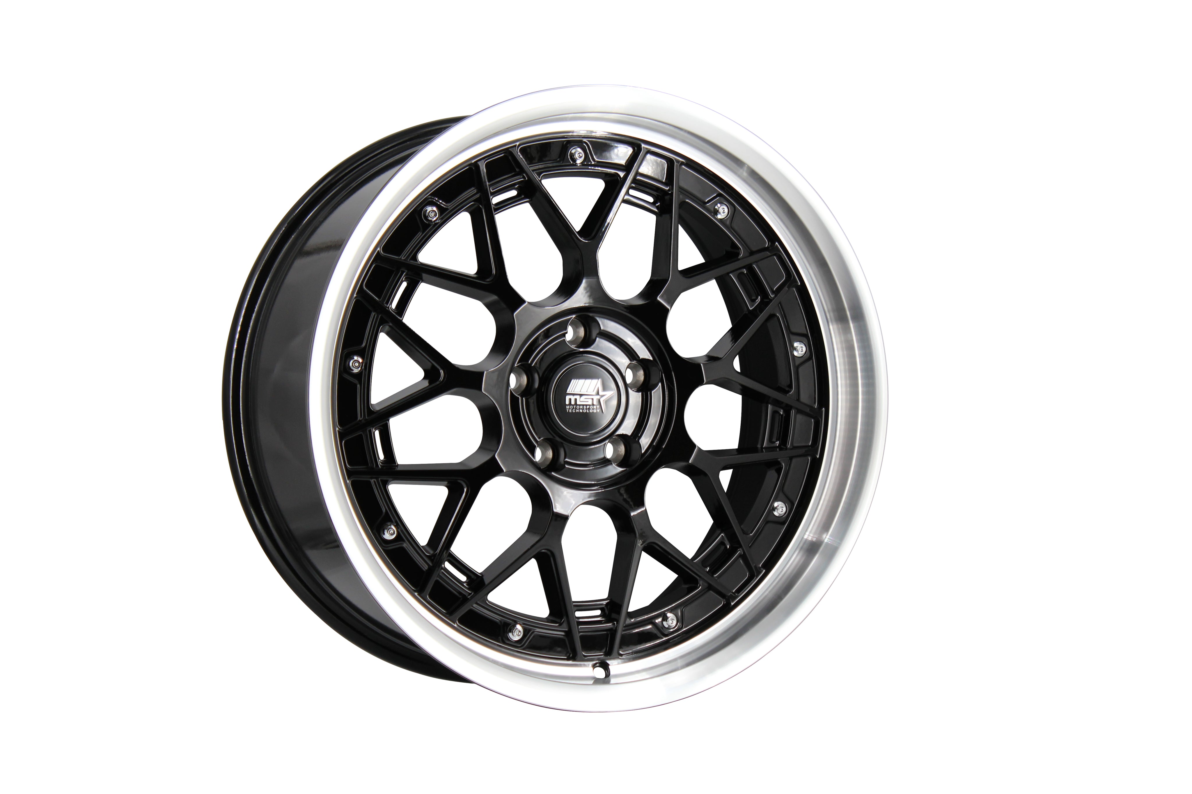 MT03 19x9.5 +35 Black w/ Machined Lip