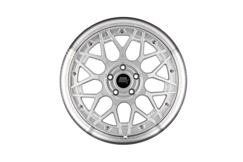 MT03 - Silver w/ Machined Lip - 19x9.5 5x114.3 Offset +35