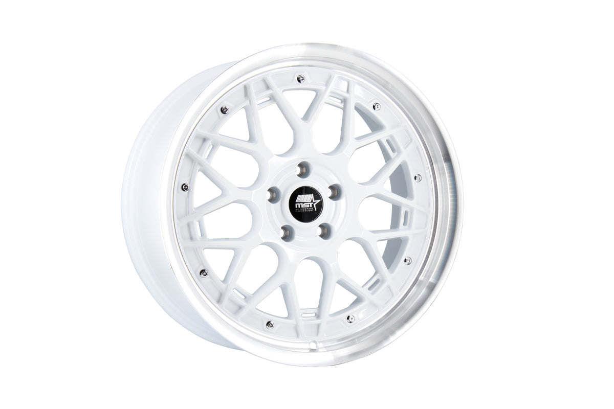 MT03 19x9.5 +35 White w/ Machined Lip