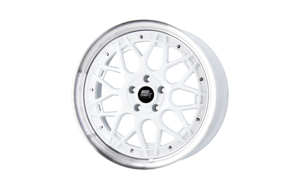MT03 19x9.5 +35 White w/ Machined Lip
