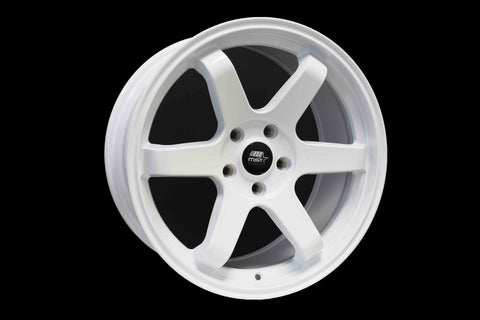 MT01 - Glossy White - 18x8.5 5x114.3 Offset +35
