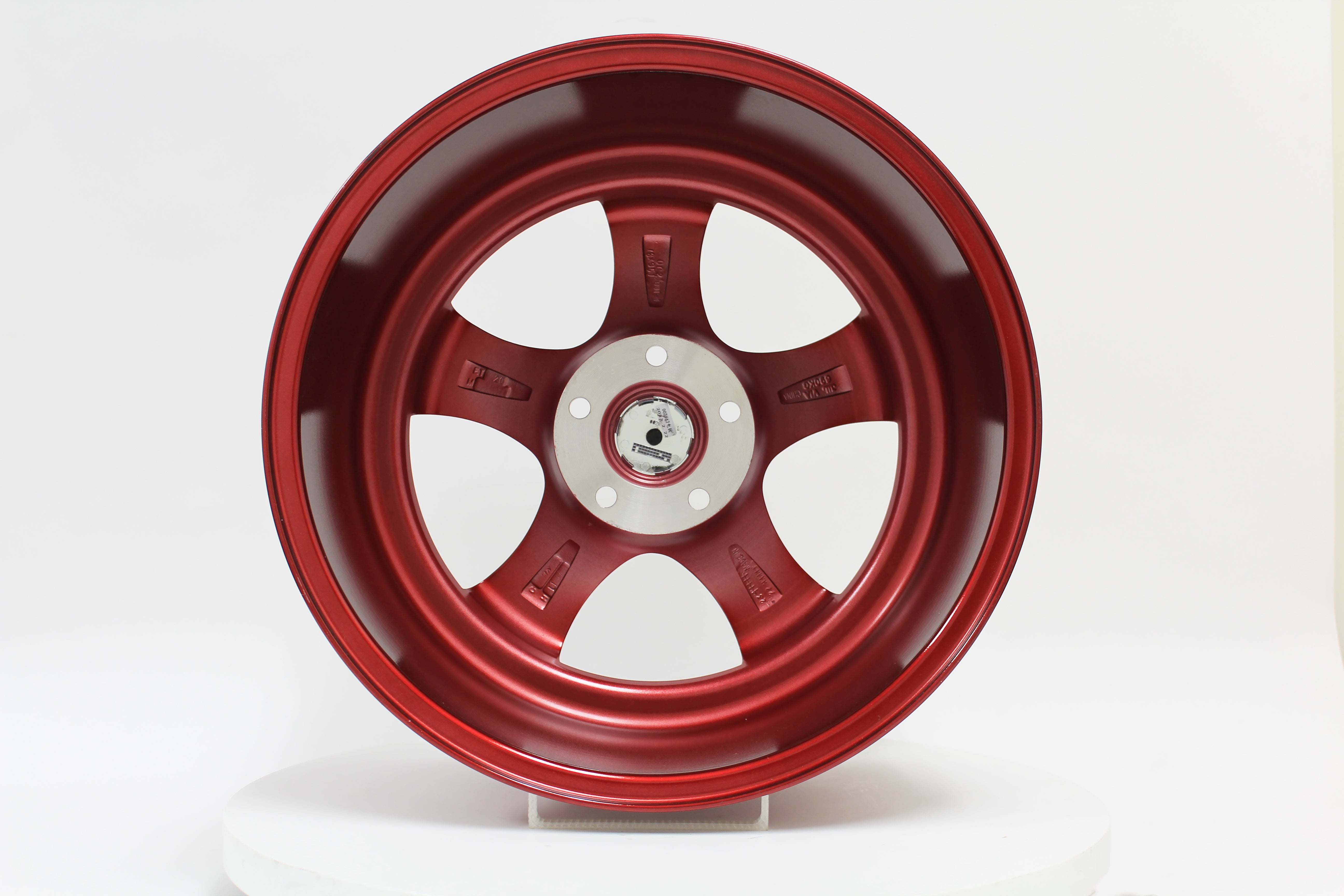 MT07 Candy Red w/Machined Lip 18x9.5 5x114.3 Offset +20 | MST