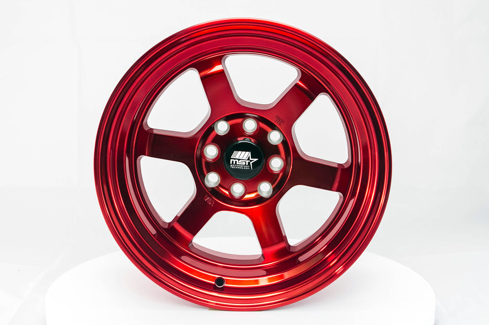 Time Attack - Ruby Red - 15x8.0 4x100/4x114.3 Offset +0