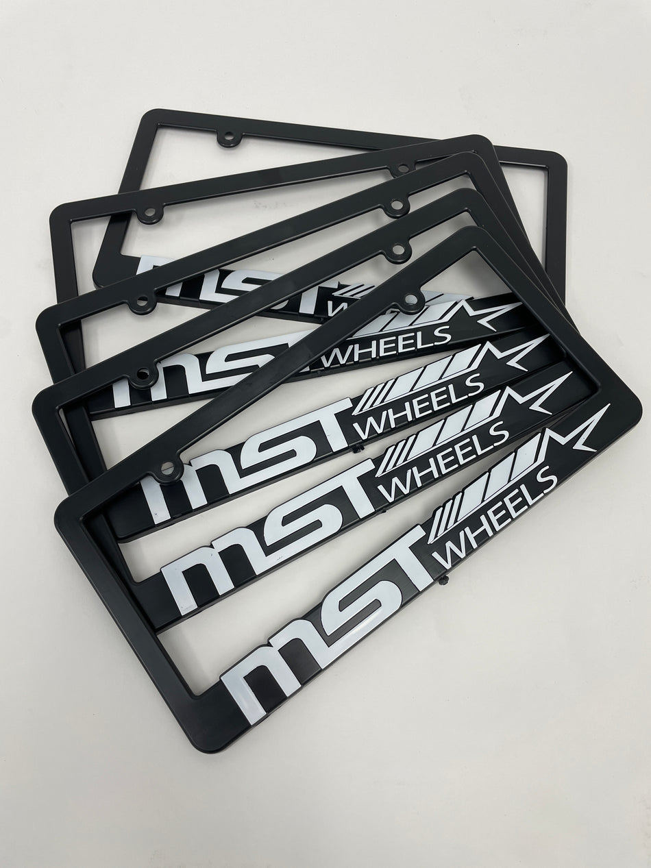 MST Wheels License Plate Frame