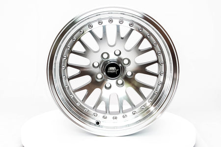 MST WHEELS MT10 - Silver w/Machined Face - 15x8.0 4x100/4x114.3 Offset +25
