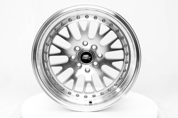 MST WHEELS MT10 - Silver w/Machined Face - 16x8.0 4x100/4x114.3 Offset +20