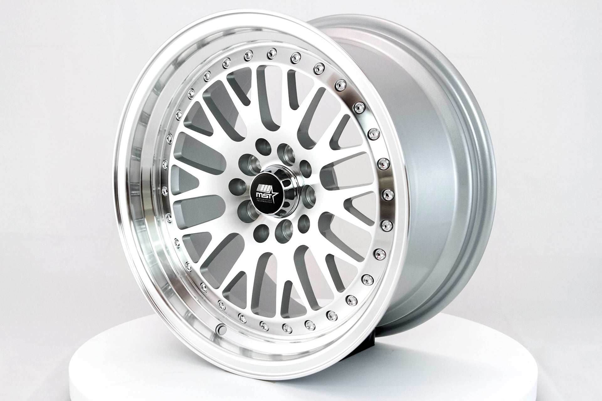 MT10 - Silver w/Machined Face - 16x8.0 5x100/5x114.3 Offset +20