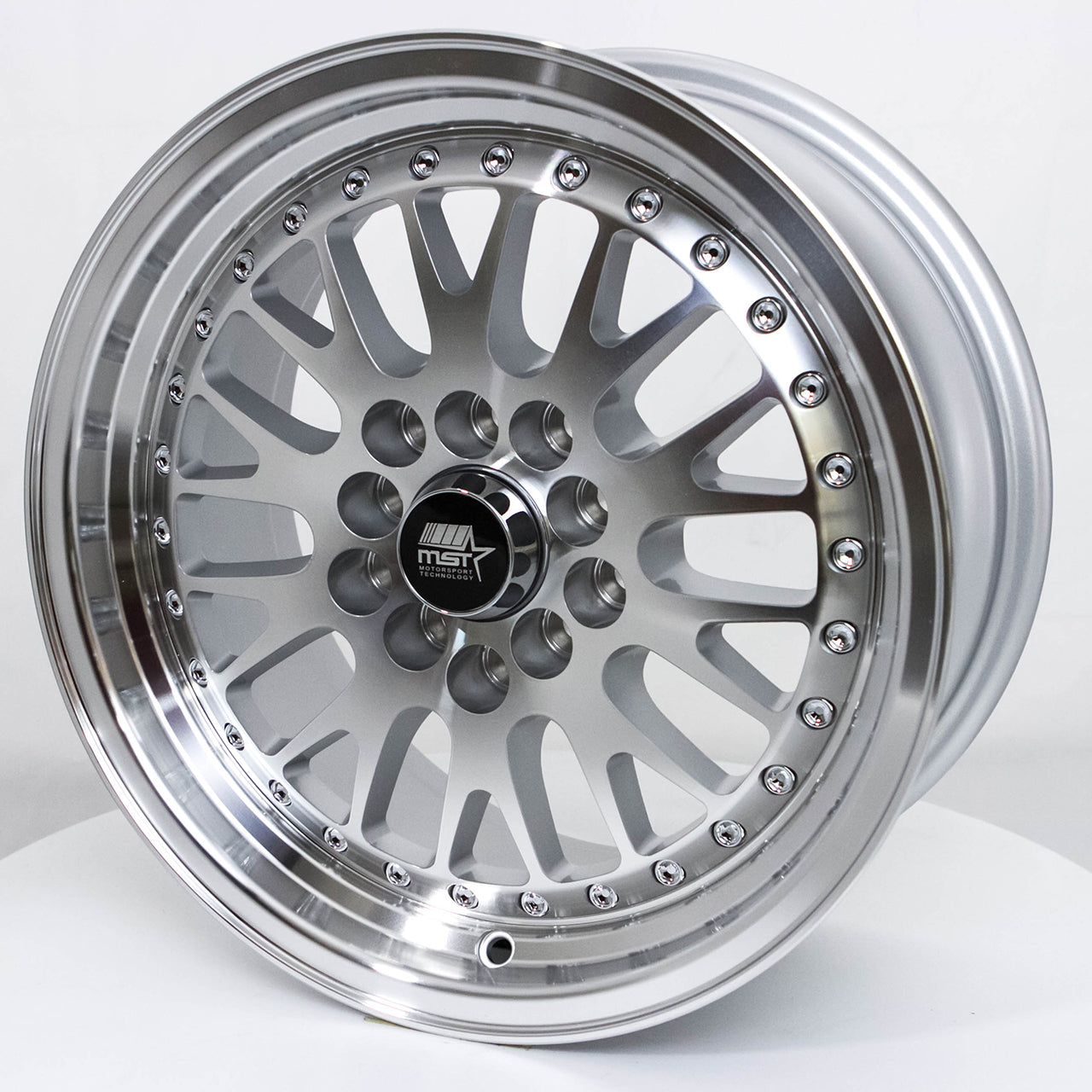 MT10 - Silver w/Machined Face - 15X7.0 5x100/5x114.3 Offset +20