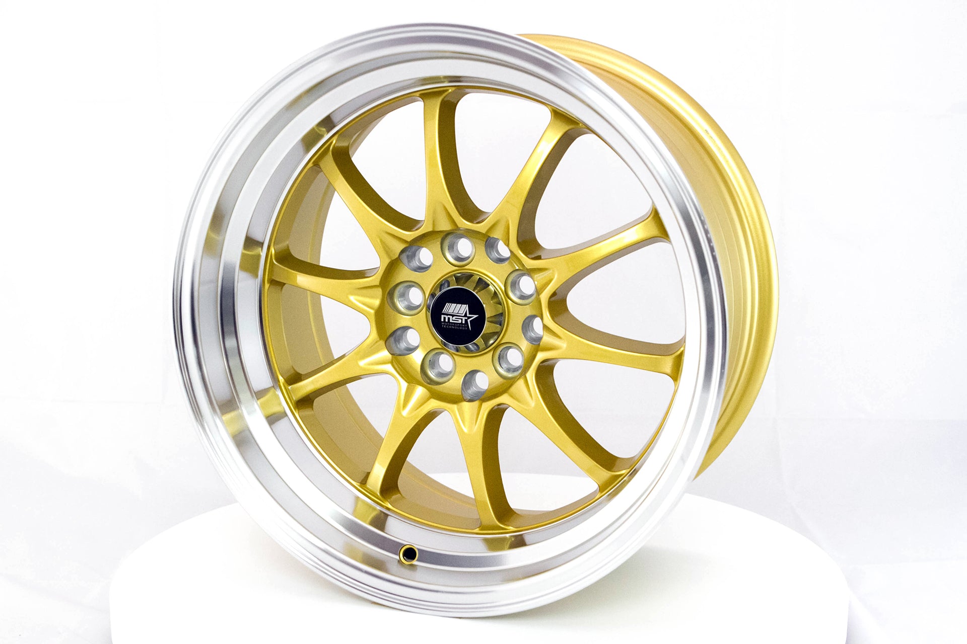 MT11 Gold w/Machined Lip 16x8.0 5x100/5x114.3 Offset +15 | MST