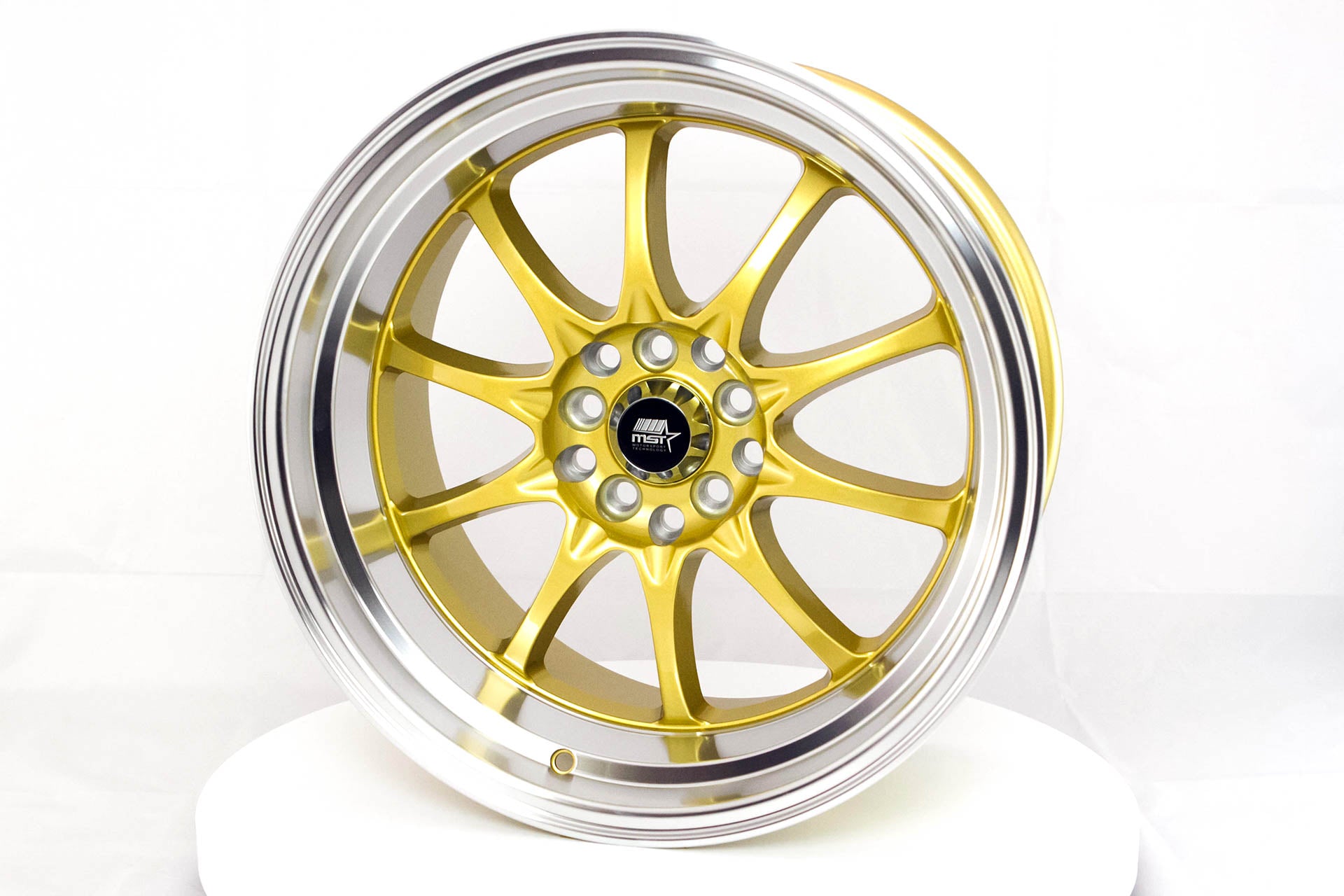 MT11 Gold w/Machined Lip 17x9.0 5x100/5x114.3 Offset +20 | MST Wheels ...