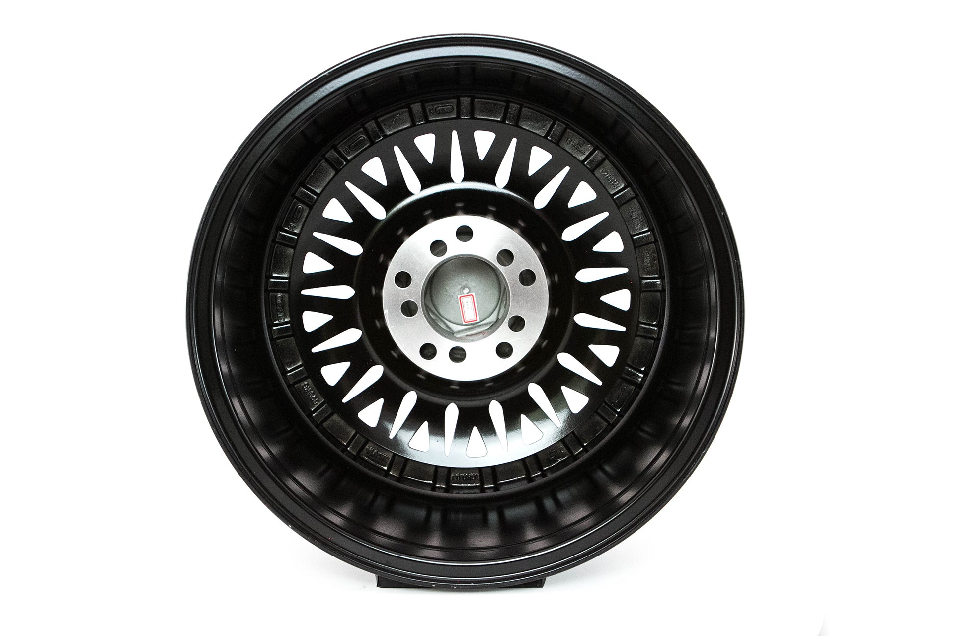 MT13 - Black w/Machined Lip Gold Rivets - 16x8.0 5x100/5x114