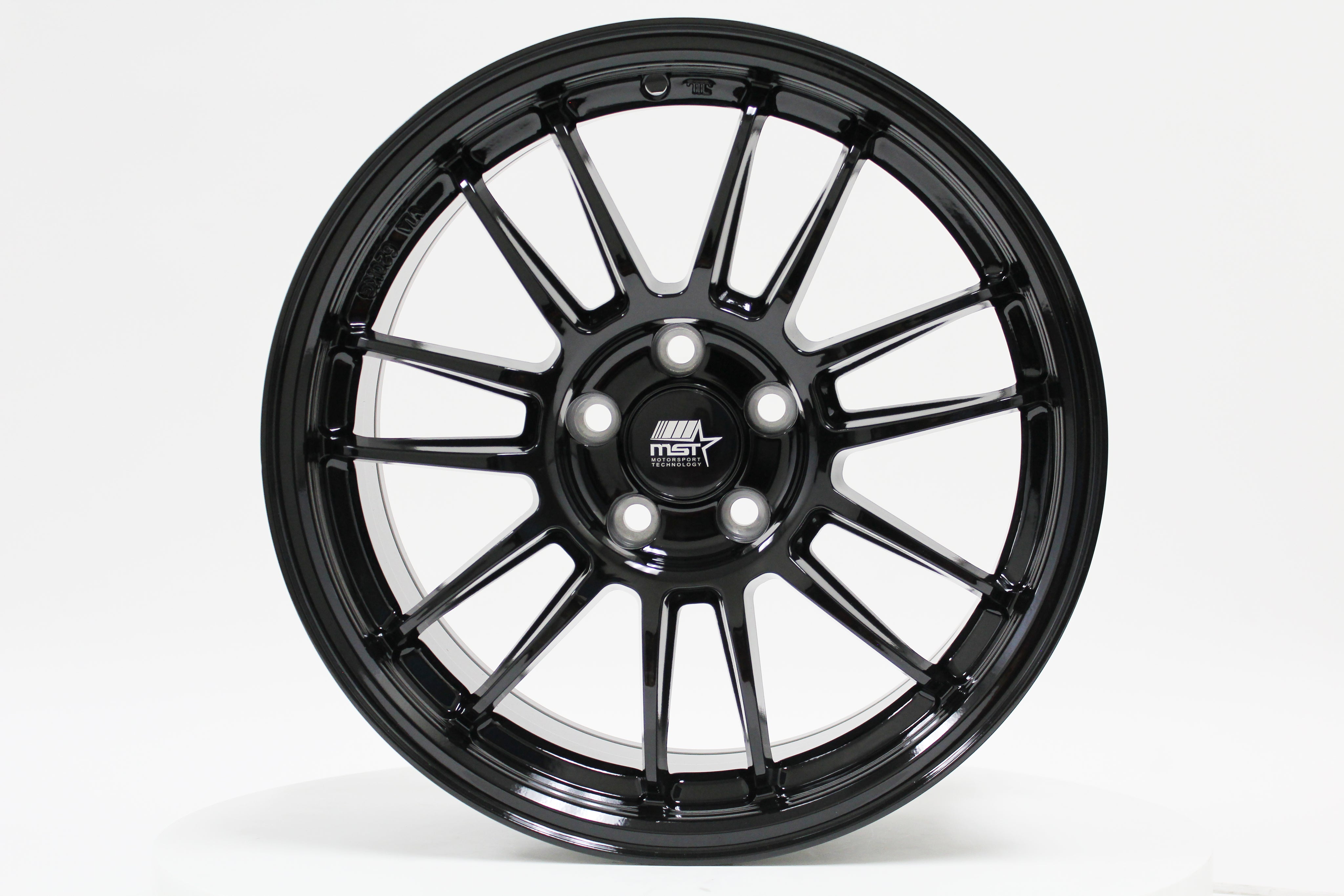 MT45 Gloss Black 16x7.0 5x100 +35 Offset Flow Formed