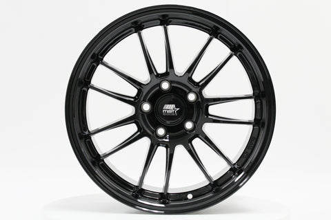 MST Wheels MT45 - Glossy Black - 17X7.5 5X114.3 Offset +35 FLOW FORMED