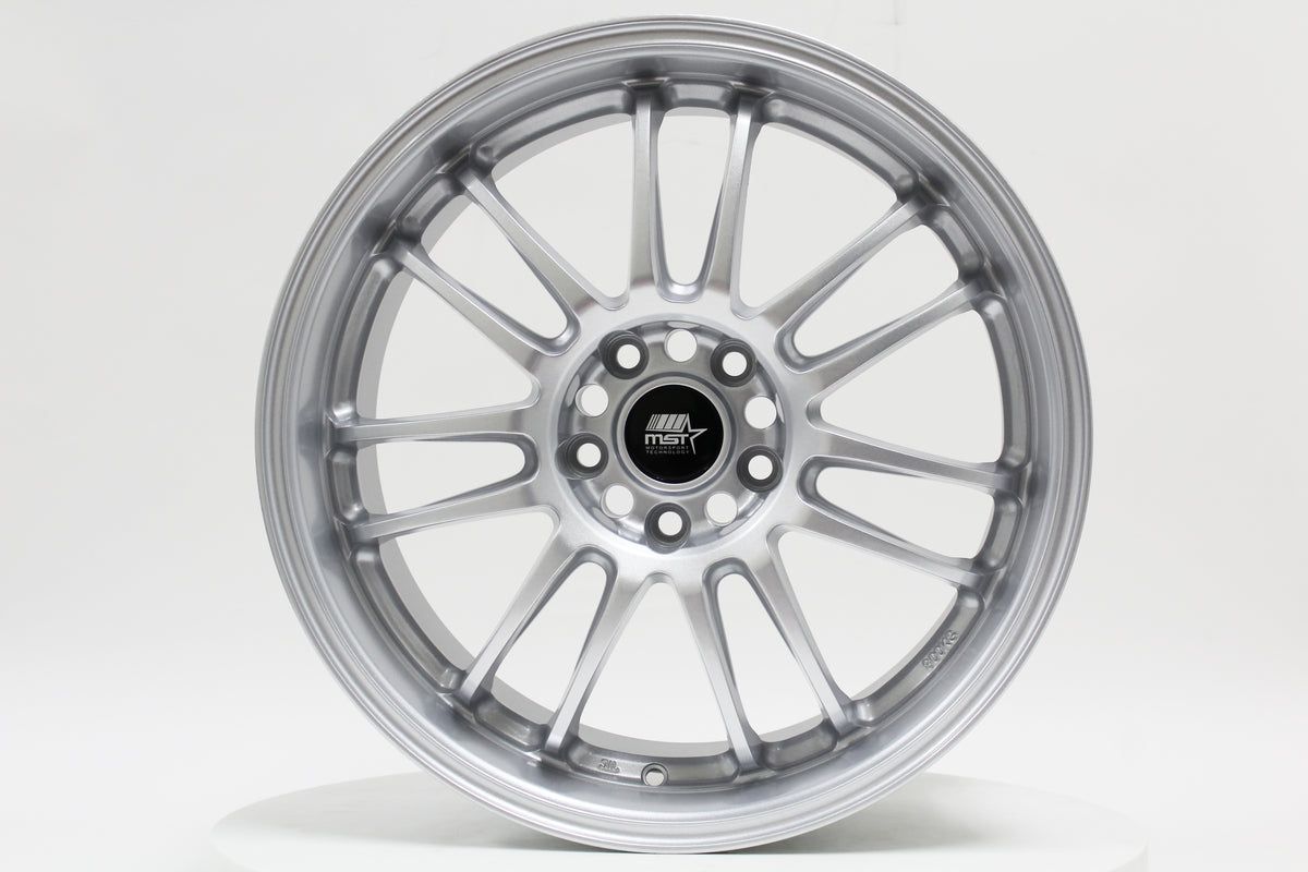 MST WHEELS MT45 - Glossy Silver - 18X8.5 5X114.3 Offset +38 FLOW FORMED