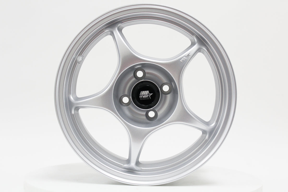 MST WHEELS MT46 - Glossy Silver - 15x7.0 4x100 Offset +35 FLOW FORMED