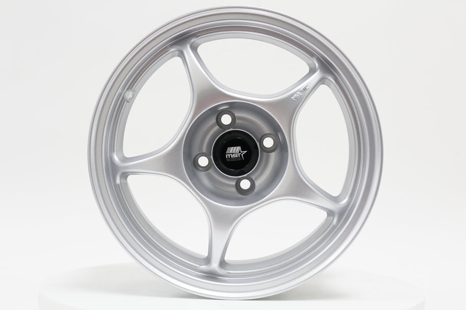 MST WHEELS MT46 - Glossy Silver - 15x7.0 4x100 Offset +35 FLOW FORMED