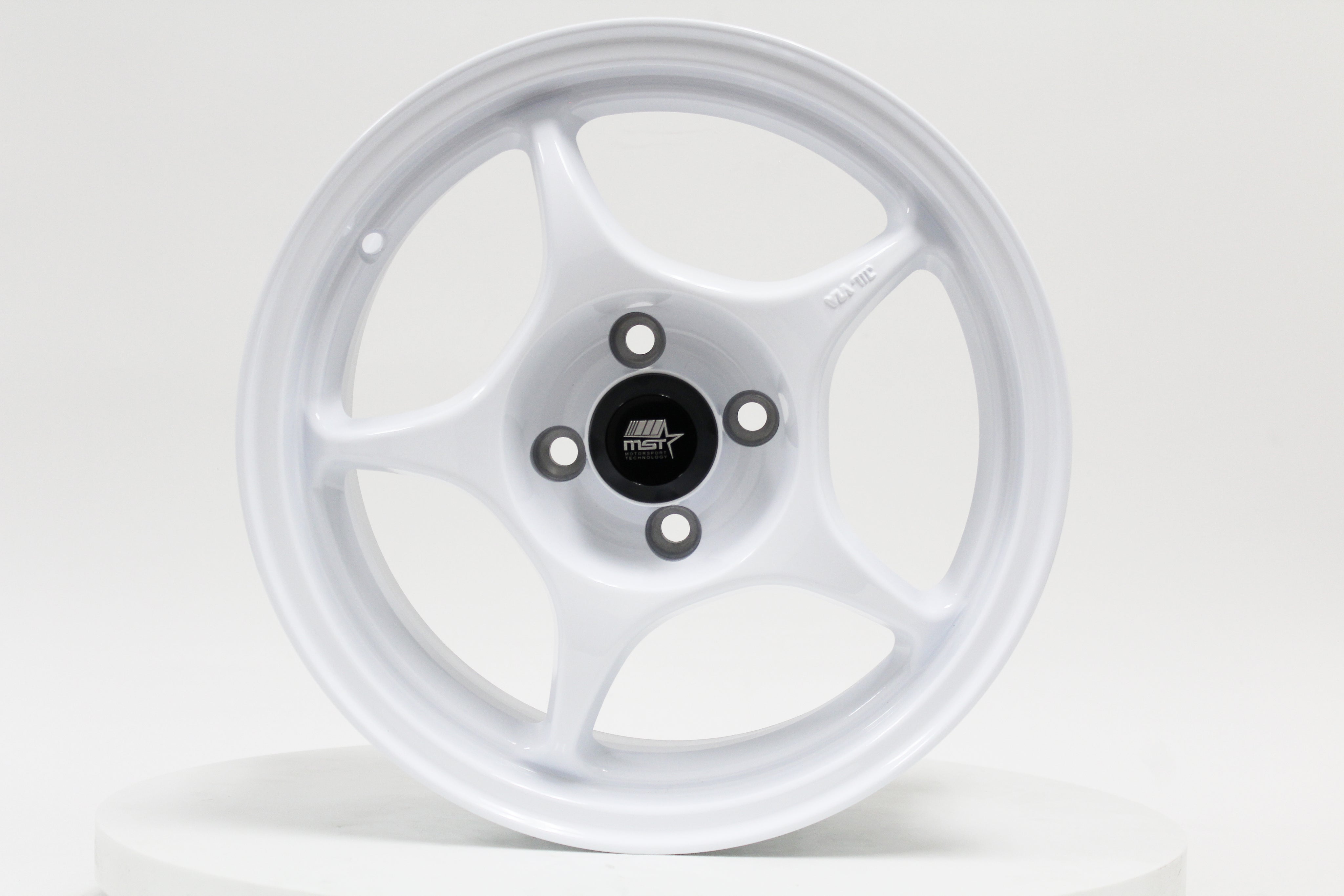MST WHEELS MT46 - Glossy White - 15x7.0 4x100 Offset +35 FLOW FORMED