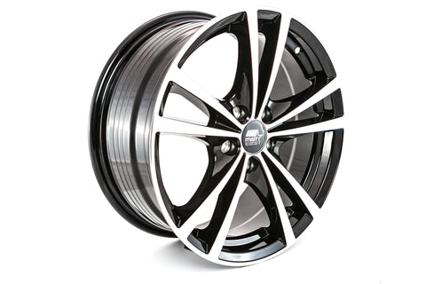 Saber - Glossy Black w/Machined Face - 16x7.0 5x114.3 Offset +45