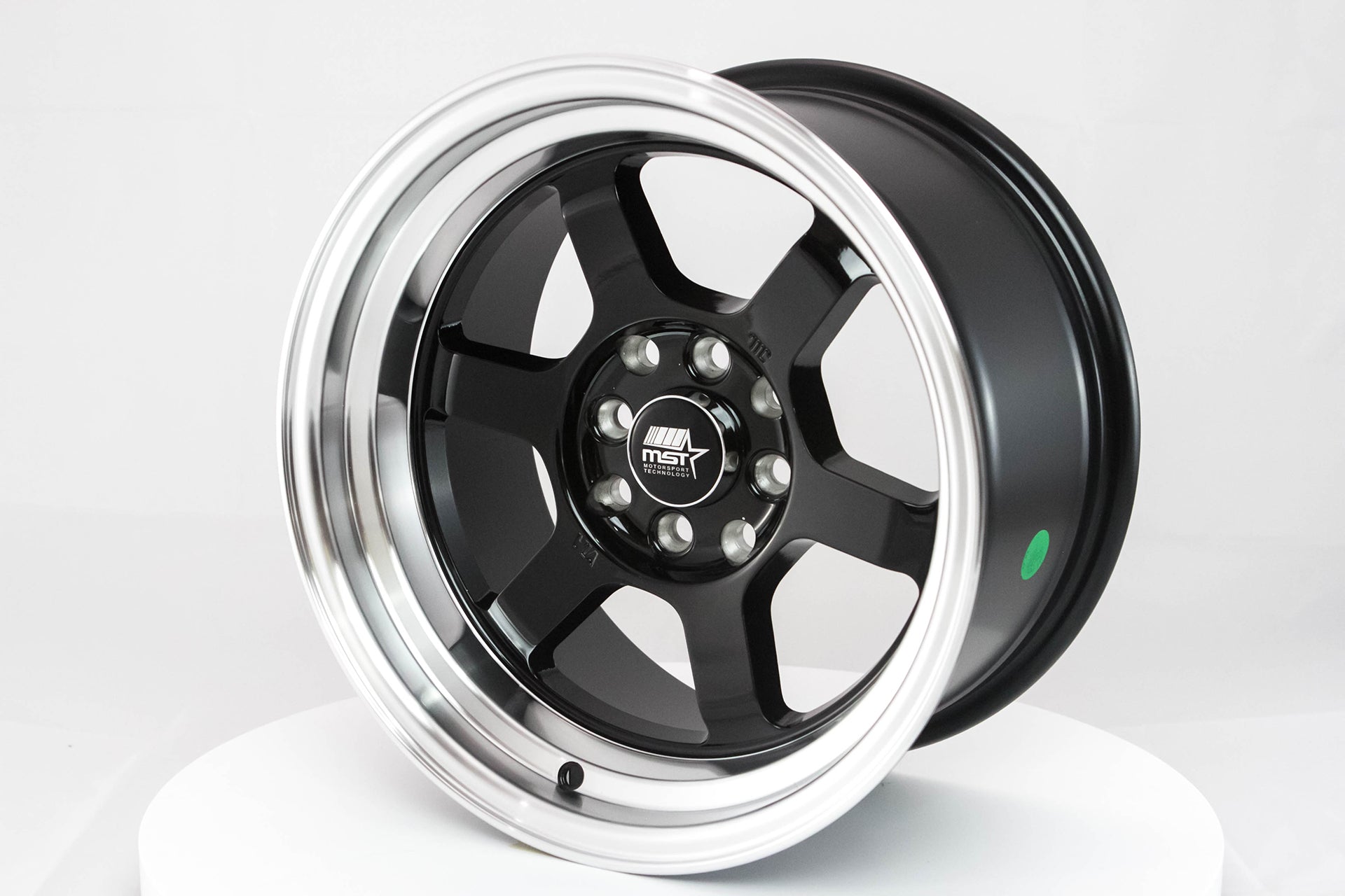 Time Attack Black w/Machined Lip 15x8.0 4x100/4x114.3 Offset +0