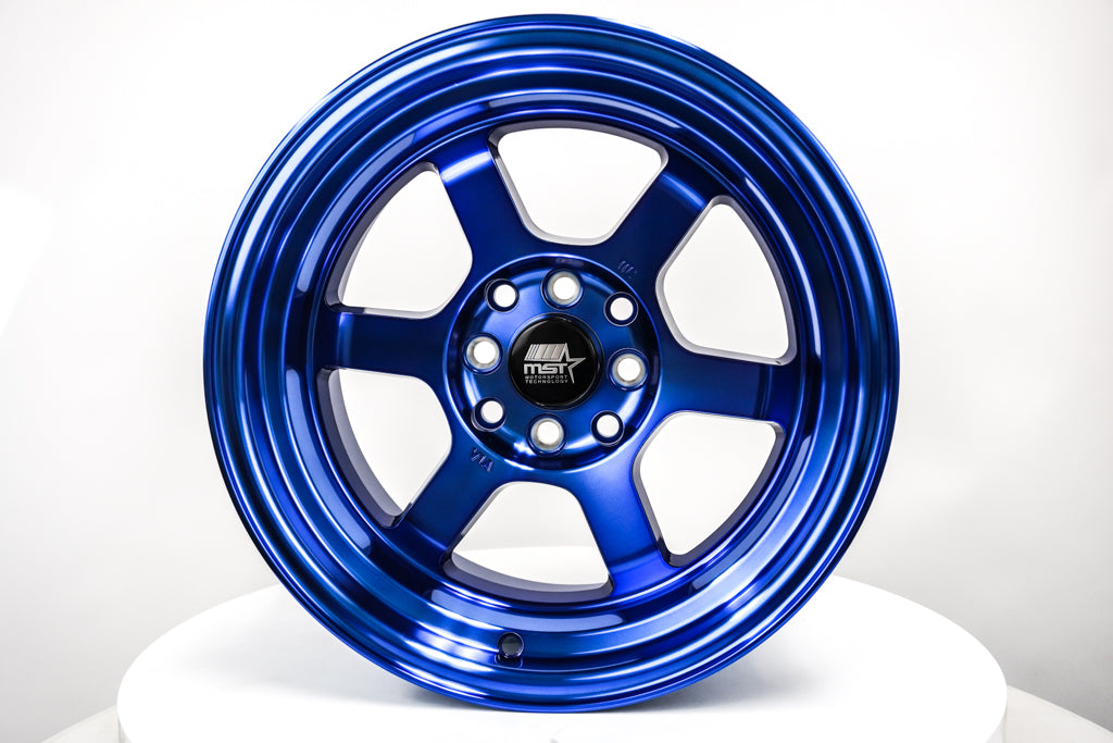 MST WHEELS Time Attack - Sonic Blue - 15x8.0 4x100/4x114.3 Offset +0