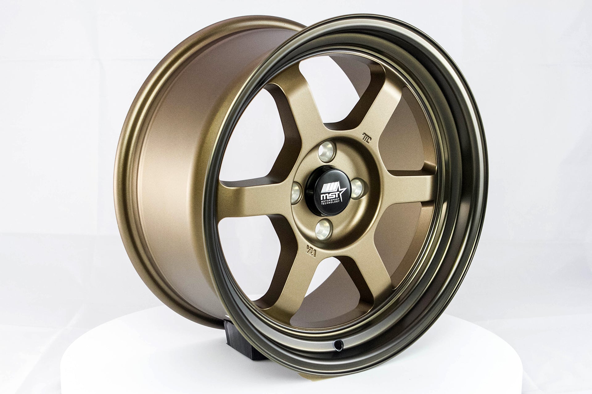 Time Attack Matte Bronze w/Bronze Machined Lip 16x8.0 4x100 Offset