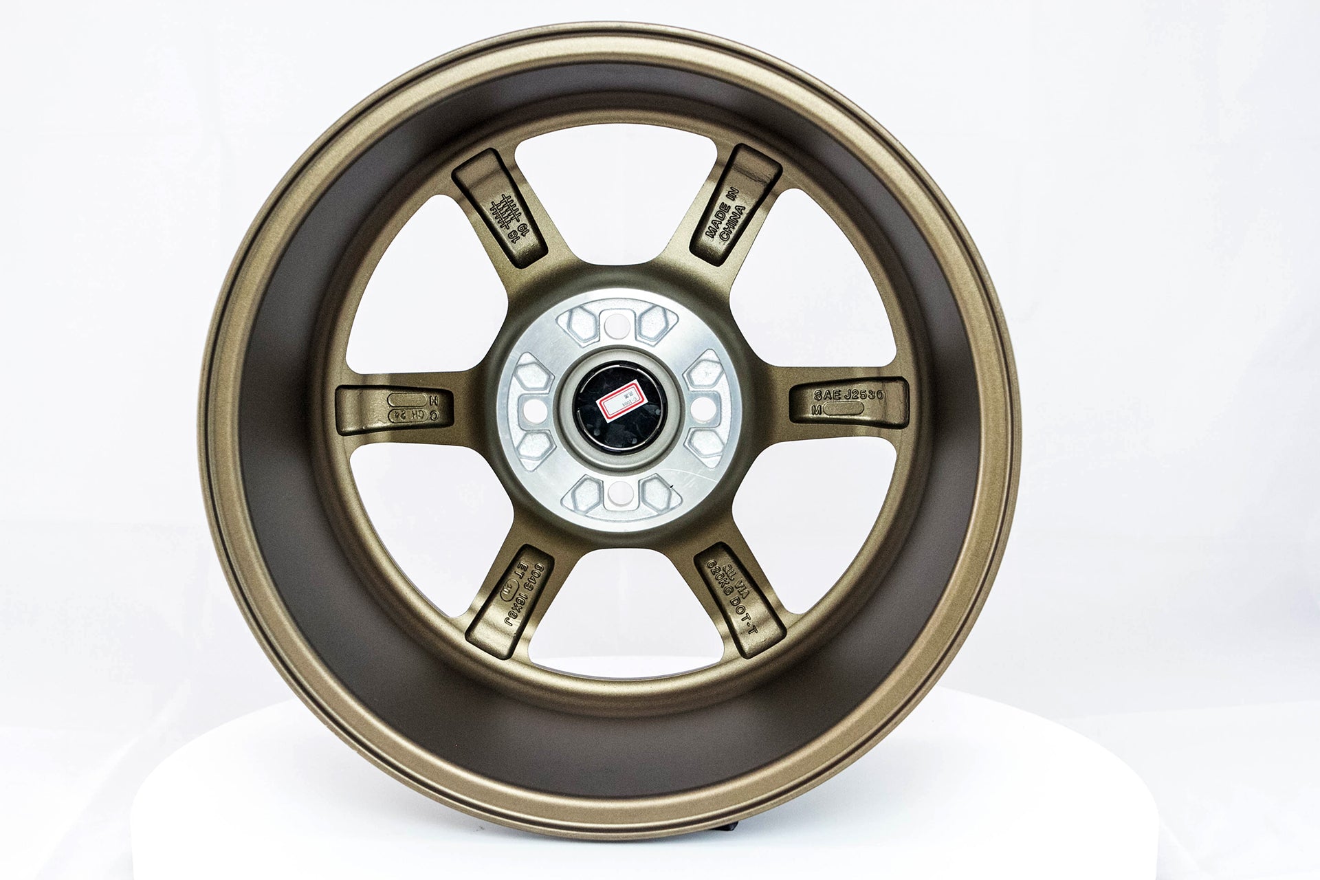 Time Attack Matte Bronze w/Bronze Machined Lip 16x8.0 4x100 Offset