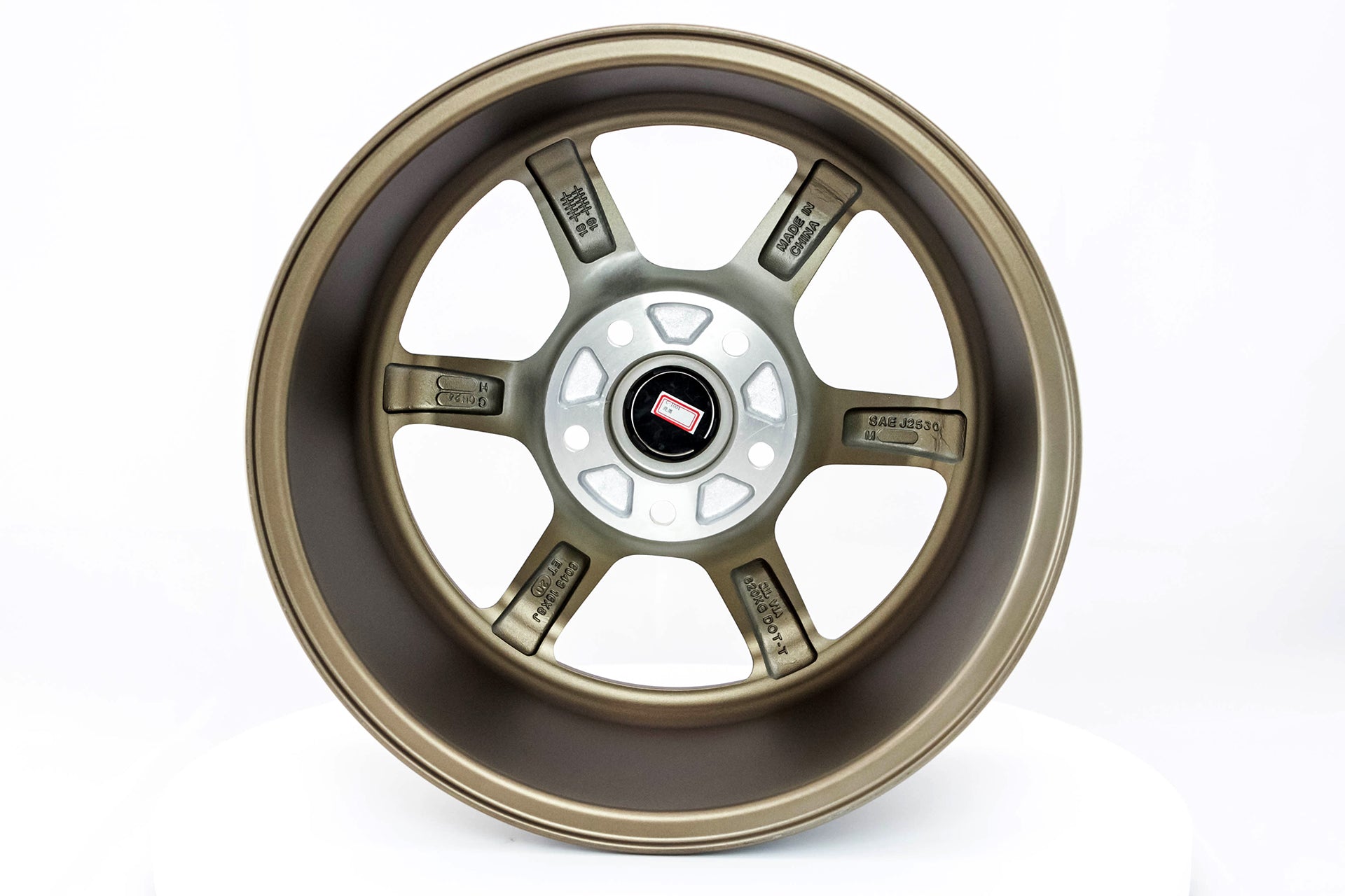 Time Attack Matte Bronze w/Bronze Machined Lip 16x8.0 5x114.3