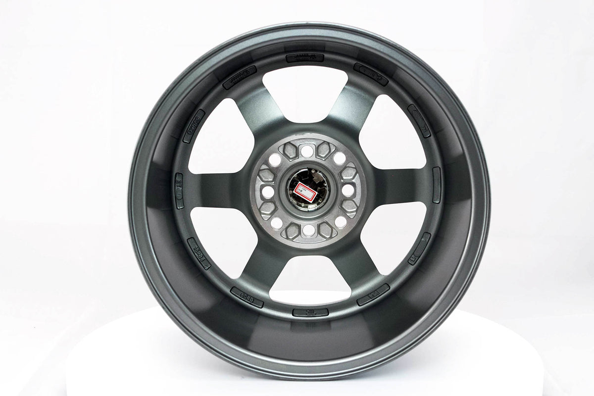 Time Attack Rims Time Attack Gunmetal w/Machined Lip 15x8.0 4x100/4x114.3 Offset +0 ...