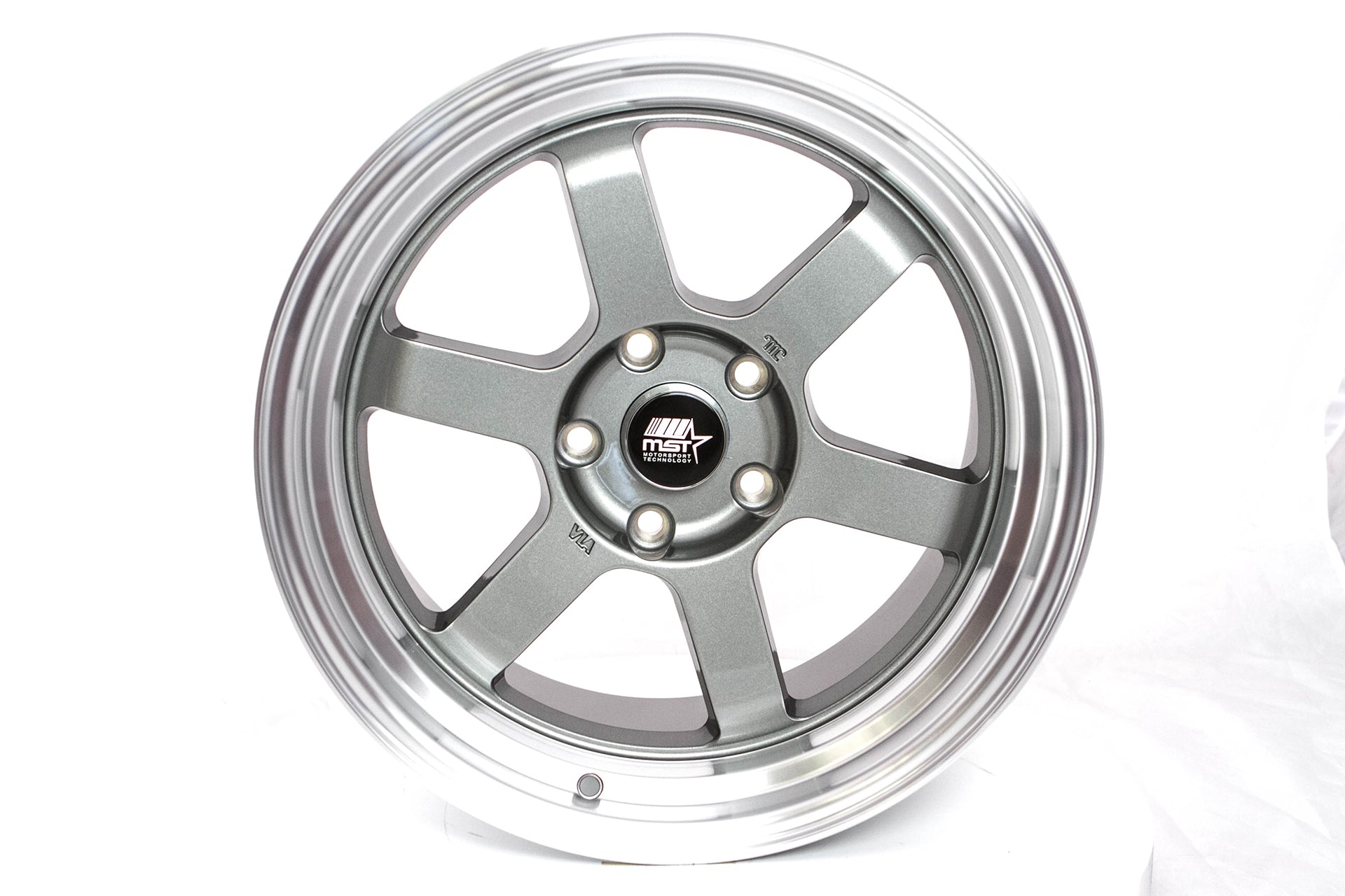 Time Attack Gunmetal w/Machined Lip 17x9.0 5x114.3 Offset +20
